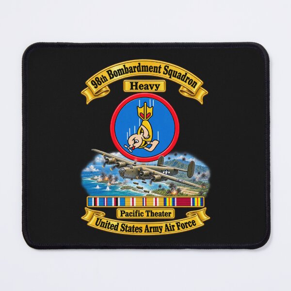 Item preview, 98th Bombardment Squadron - Heavy - SSI - PAC SVC WWII - USAAF - w B24 Scene - 3D - Transparent designed and sold by Military Insignia Products.