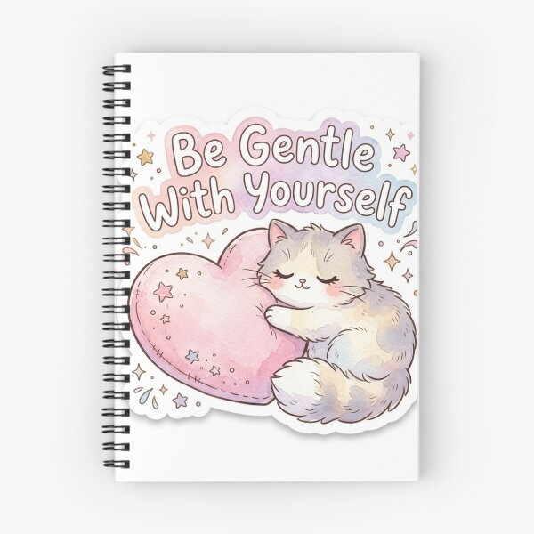 Item preview, Be Gentle With Yourself Cute Cat designed and sold by Elhocinr.