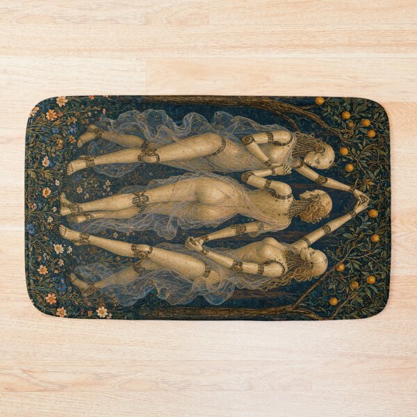 Item preview, The Three Graces Cyber Renaissance Art Print designed and sold by DMarquiseArt.