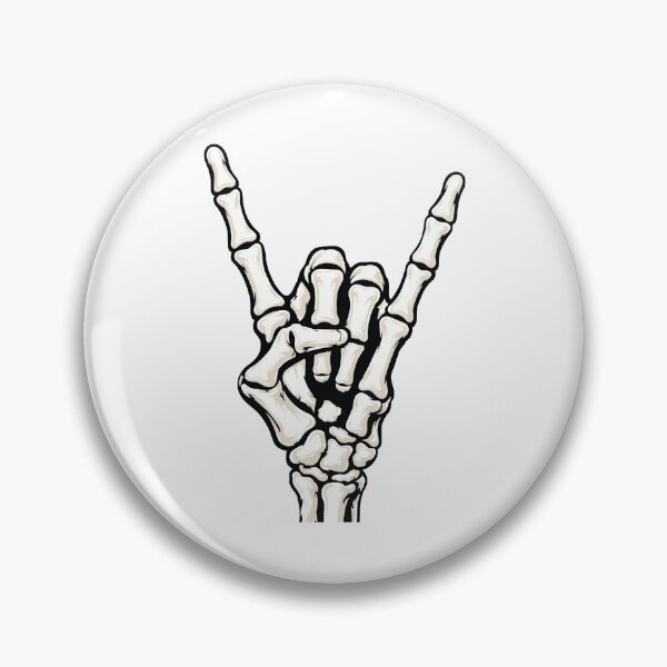 Item preview, Skeleton Rock Hand - Rock Hand Sign designed and sold by Marshallamoakohene.
