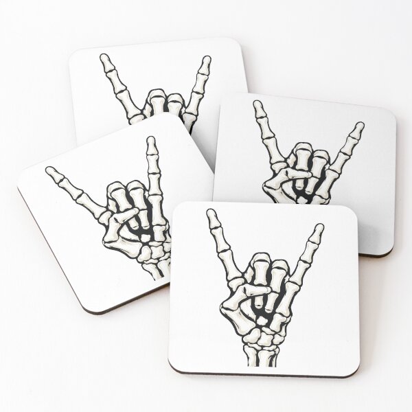 Item preview, Skeleton Rock Hand - Rock Hand Sign designed and sold by Marshallamoakohene.