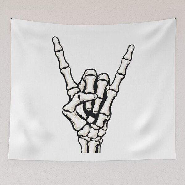 Item preview, Skeleton Rock Hand - Rock Hand Sign designed and sold by Marshallamoakohene.