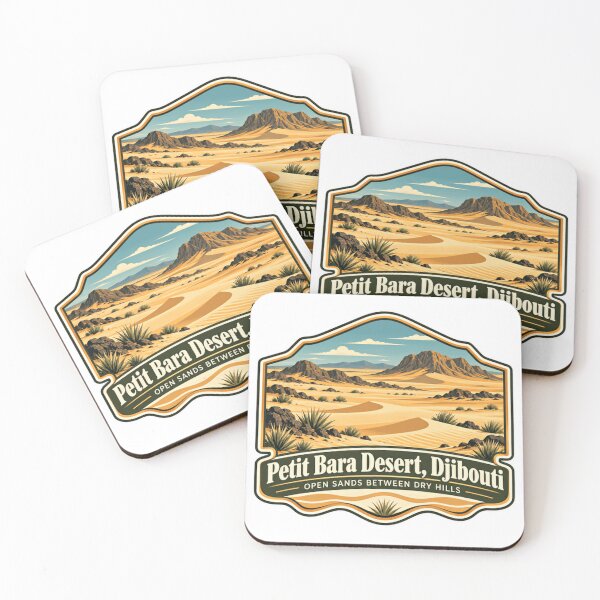 Item preview, Petit Bara Desert, Djibouti Open Sands Between Dry Hills Travel Explorer Souvenir designed and sold by NightGlyph.