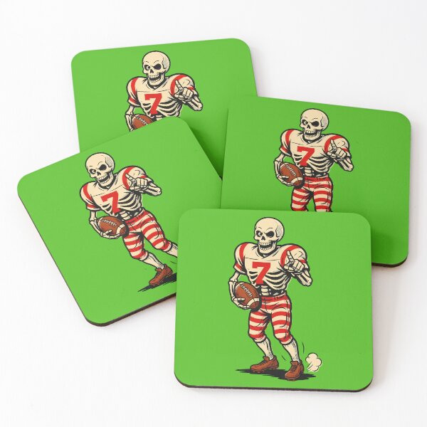 Item preview, Funny Skeleton Playing Football Halloween Team Halloween designed and sold by Redgiant87x.