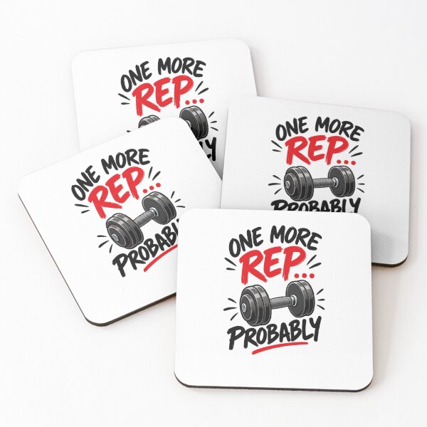 Item preview, One More Rep Probably Funny Gym Workout Fitness Motivation designed and sold by Artbysarmina.