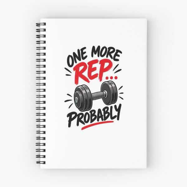 Item preview, One More Rep Probably Funny Gym Workout Fitness Motivation designed and sold by Artbysarmina.