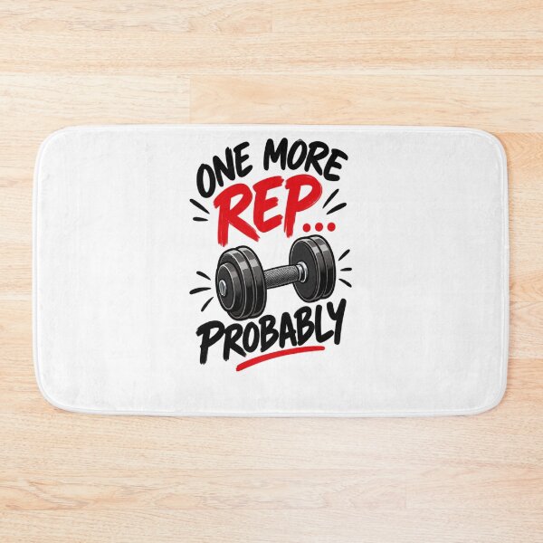 Item preview, One More Rep Probably Funny Gym Workout Fitness Motivation designed and sold by Artbysarmina.