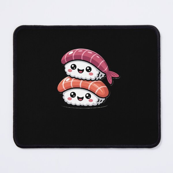 Item preview, Cute Kawaii Sushi Stack – Happy Salmon & Tuna Nigiri designed and sold by SparkJoy-Studio.