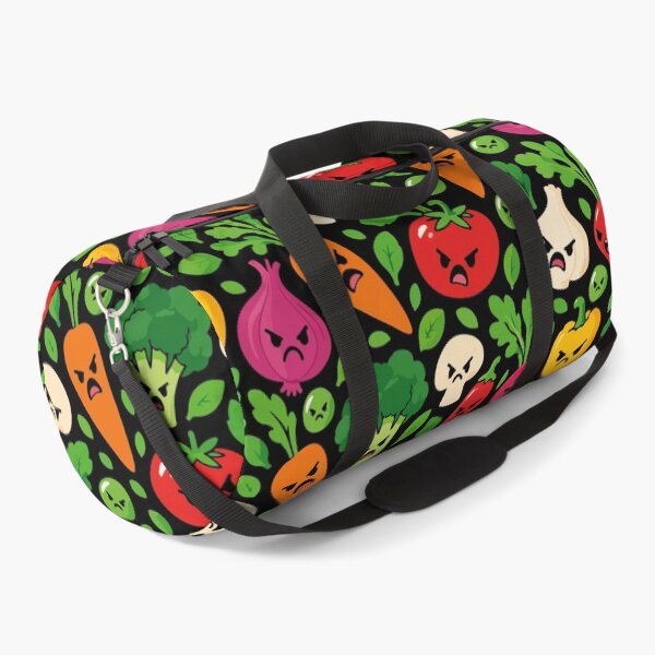Item preview, Angry Vegetables – Funny Kawaii Seamless Pattern designed and sold by therockstuff.