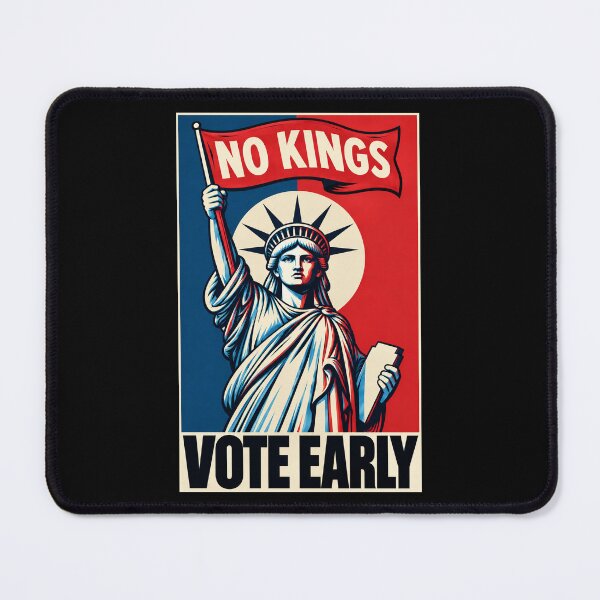 Item preview, Vote Early No Kings October Liberty Art designed and sold by zwawji.