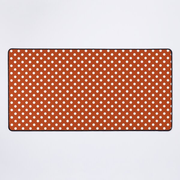 Item preview, White Polka Dots on Terracotta designed and sold by Pinkdeer Designs.