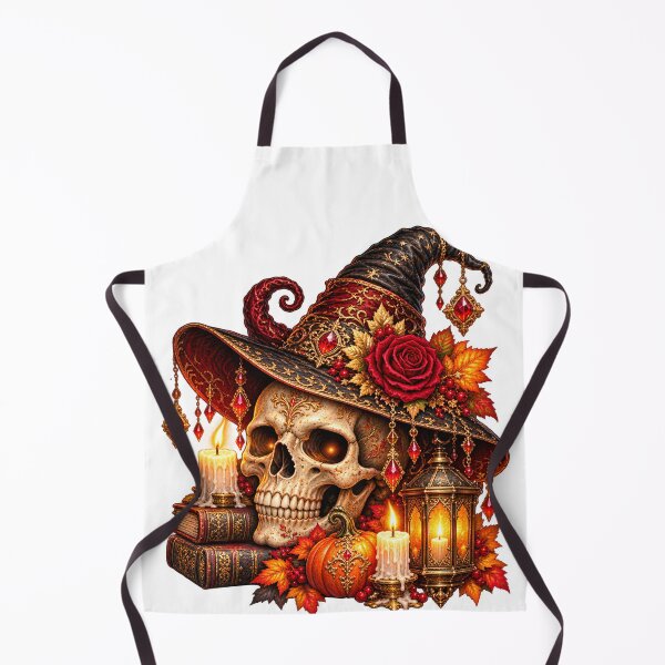 Artikelvorschau, Vergoldeter Hexenhut-Totenkopf – Viktorianisch-gotisches Halloween entworfen und verkauft von Clothes With Smiling Animals Walt Gral.