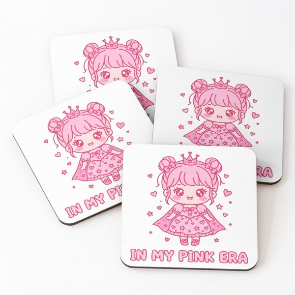 Item preview, In My Pink Era Cute Chibi Girl Pink Hearts Ladies Special Shirt designed and sold by GenZPopStudio.