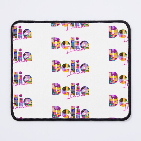 Item preview, Delia, Caltanissetta, Italy, Italia, colorful typography design for travellers designed and sold by Wanderful-roads.