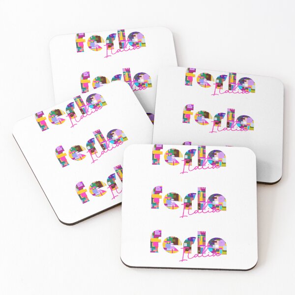 Item preview, Ferla, Siracusa, Italy, Italia, colorful typography design for travellers designed and sold by Wanderful-roads.
