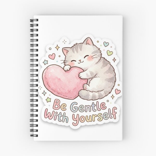 Item preview, Be Gentle With Yourself Cute Cat designed and sold by Elhocinr.