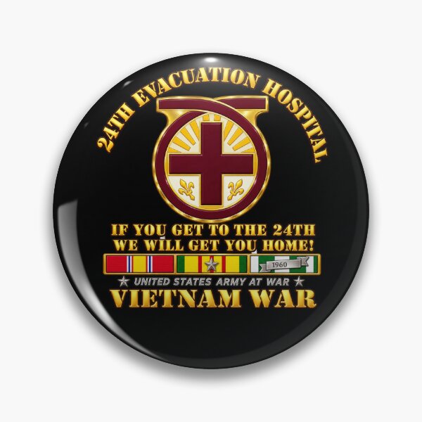 Item preview, 24th Evacuation Hospital Medevac  - with VN SVC - 3D - Transparent designed and sold by Military Insignia Products.