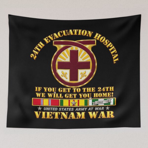 Item preview, 24th Evacuation Hospital Medevac  - with VN SVC - 3D - Transparent designed and sold by Military Insignia Products.
