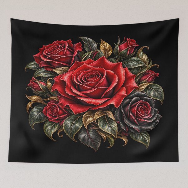 Item preview, Crimson and Black Roses – Dark Romantic Fantasy designed and sold by TroviTutto.