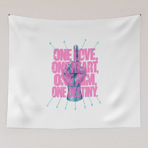 Item preview, One Love One Heart Reggae Unity Quote designed and sold by BASS-CULTURE.