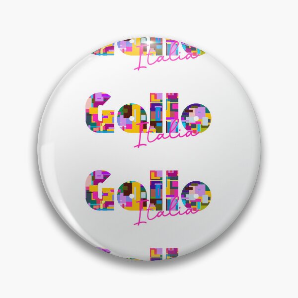 Item preview, Gallo, Montefalco, Italia, diseño tipográfico colorido para viajeros designed and sold by Wanderful-roads.