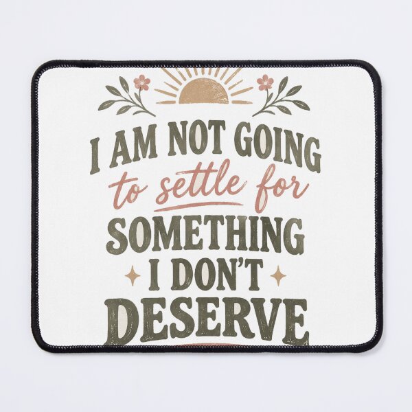 Item preview, I Am Not Going To Settle Feminine Script Motivational Shirt designed and sold by FitEnvy.