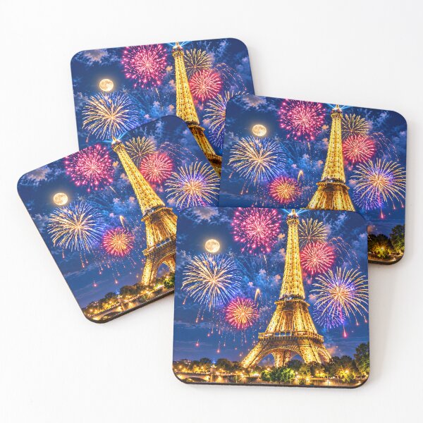 Item preview, Eiffel Tower Fireworks Over Paris designed and sold by MagicCrystal.