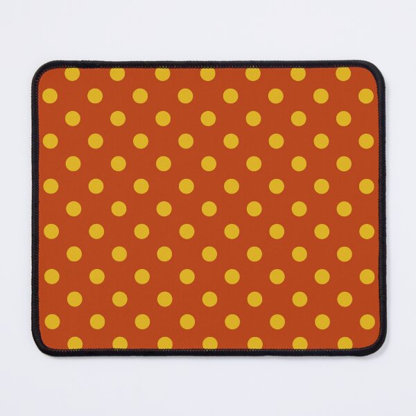 Item preview, Yellow Polka Dots on Terracotta designed and sold by Pinkdeer Designs.