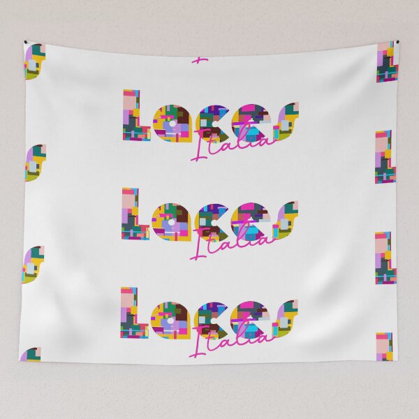 Item preview, Laces, Bolzano, Italy, Italia, colorful typography design for travellers designed and sold by Wanderful-roads.