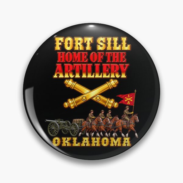 Item preview, Fort Sill 1907 Artillery - Home of the Artillery - w Battery A Artillery - w Guidon - 3D - Transparent designed and sold by Military Insignia Products.