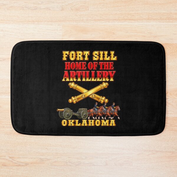 Item preview, Fort Sill Artillery - Home of the Artillery - w cassion, gun, Soldiers and Horse Team - 3D - Transparent designed and sold by Military Insignia Products.