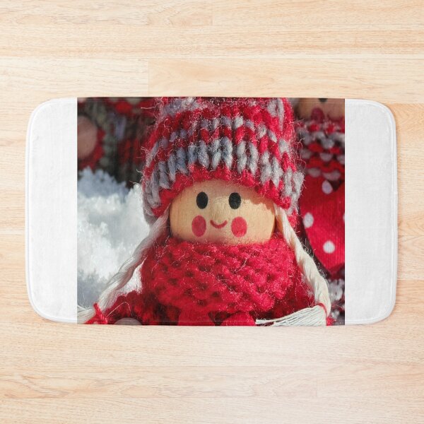 Item preview, Cozy Wooden Christmas Gnomes in Snow Sticker Set designed and sold by ayushidesign.