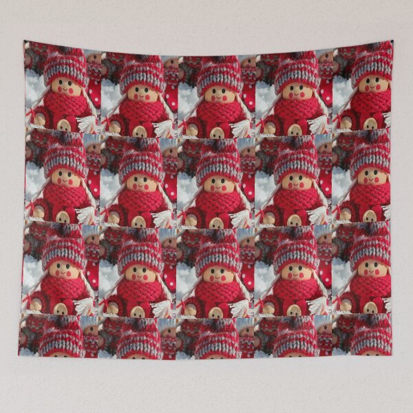 Item preview, Cozy Wooden Christmas Gnomes in Snow Sticker Set designed and sold by ayushidesign.