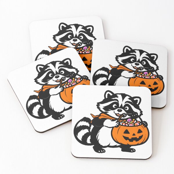 Item preview, Happy Halloween Jimothy raccoon designed and sold by ViolettaGlass.