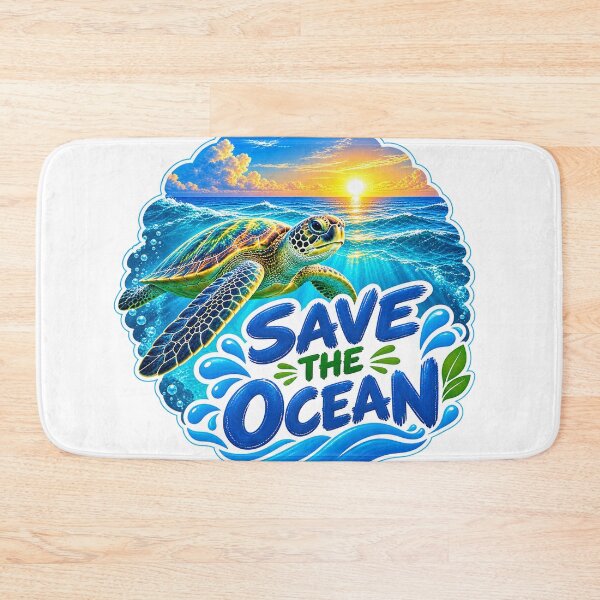 Item preview, Save the Ocean Sea Turtle Sticker designed and sold by ayushidesign.