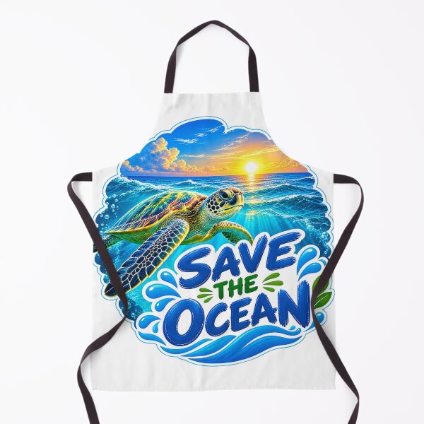 Item preview, Save the Ocean Sea Turtle Sticker designed and sold by ayushidesign.