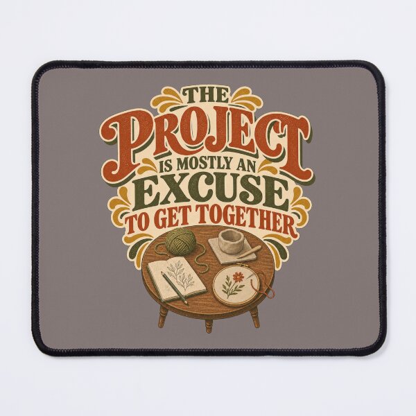 Item preview, The Project Is Mostly an Excuse – Funny Craft Night designed and sold by Golden Era Studio.