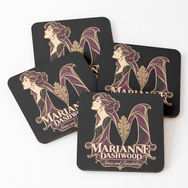 Item preview, Sense and Sensibility: Marianne's Gilded Monogram designed and sold by Fenay Designs.