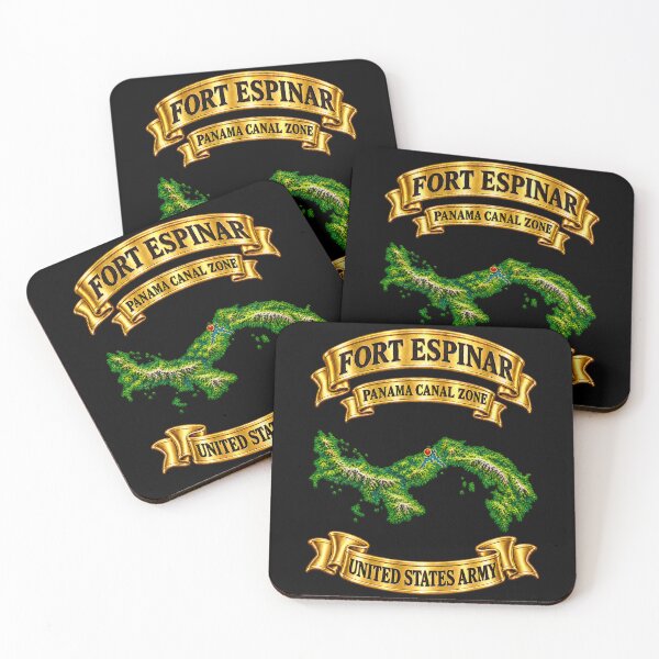 Item preview, Army - Fort Espinar Panama map - Panama Canal Zone - United States Army - 3D - Transparent designed and sold by Military Insignia Products.