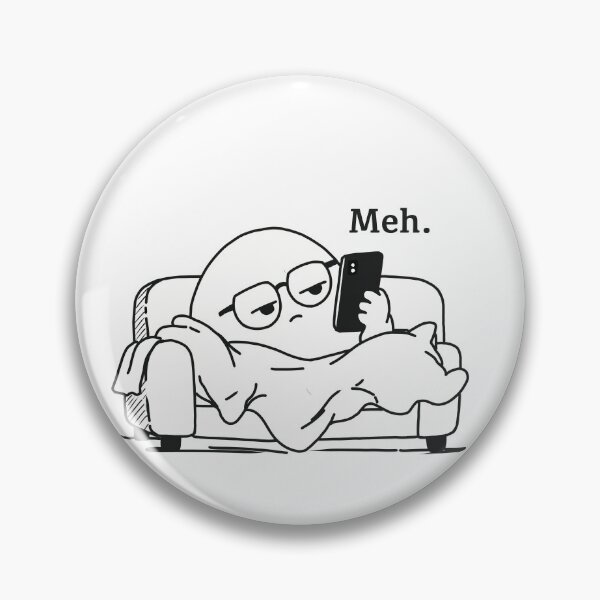Item preview, Meh. – Bored Office Ghost designed and sold by  Almost Bored Studio.