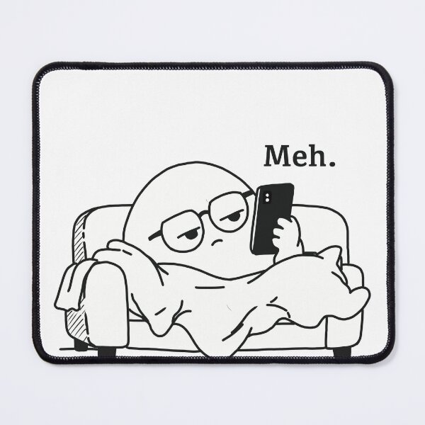 Item preview, Meh. – Bored Office Ghost designed and sold by Almost Bored Studio.