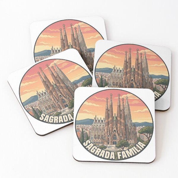 Item preview, Sagrada Familia Travel Badge – Barcelona Spain Vintage Souvenir designed and sold by DesignMaxa.