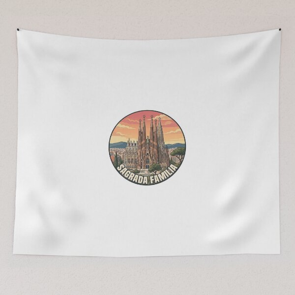 Item preview, Sagrada Familia Travel Badge – Barcelona Spain Vintage Souvenir designed and sold by DesignMaxa.