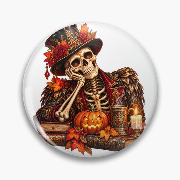 Item preview, Autumn Skeleton Gentleman – Victorian Gothic Halloween designed and sold by Clothes With Smiling Animals Walt Gral.