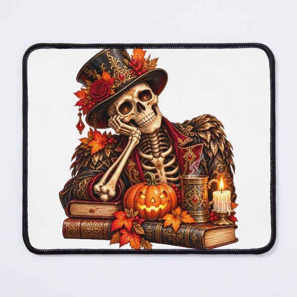 Item preview, Autumn Skeleton Gentleman – Victorian Gothic Halloween designed and sold by Clothes With Smiling Animals Walt Gral.
