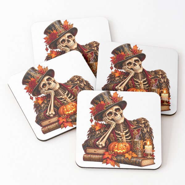 Item preview, Autumn Skeleton Gentleman – Victorian Gothic Halloween designed and sold by Clothes With Smiling Animals Walt Gral.