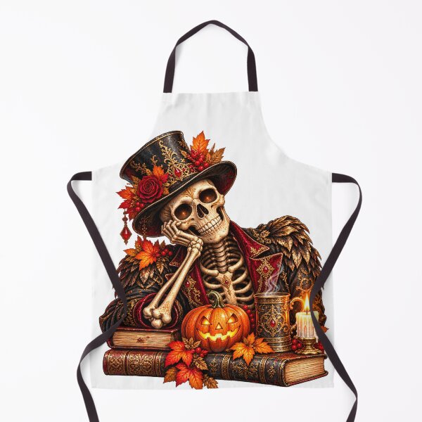 Item preview, Autumn Skeleton Gentleman – Victorian Gothic Halloween designed and sold by Clothes With Smiling Animals Walt Gral.