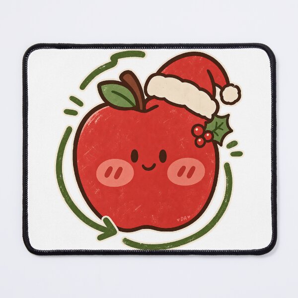 Item preview, Cute Christmas Apple Santa Hat Kawaii Holiday T-Shirt designed and sold by DesignArtist.ia.
