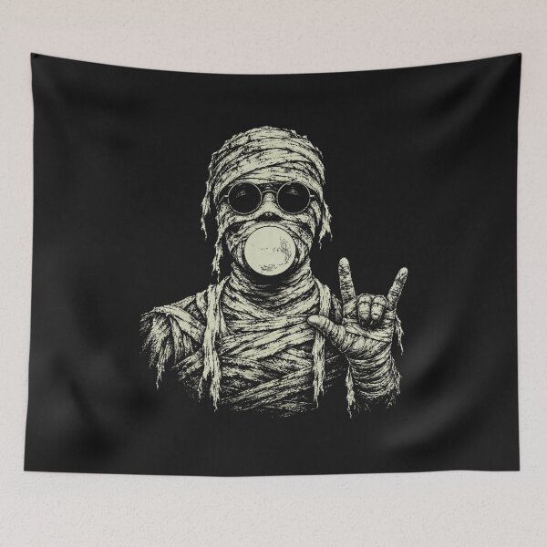 Item preview, Cool Mummy Bubble Gum I Love You Hand Sign Halloween Vintage Monster designed and sold by JerdbordinShop.