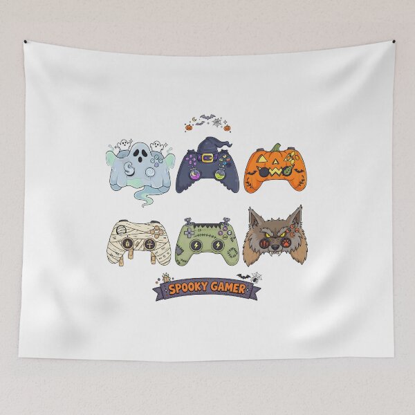 Item preview, Halloween Gamer Controller Spooky Fun designed and sold by MLETEM-P.